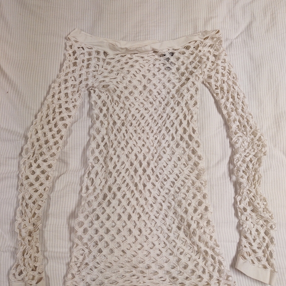 White Raver Dress OS - Picture 2 of 4